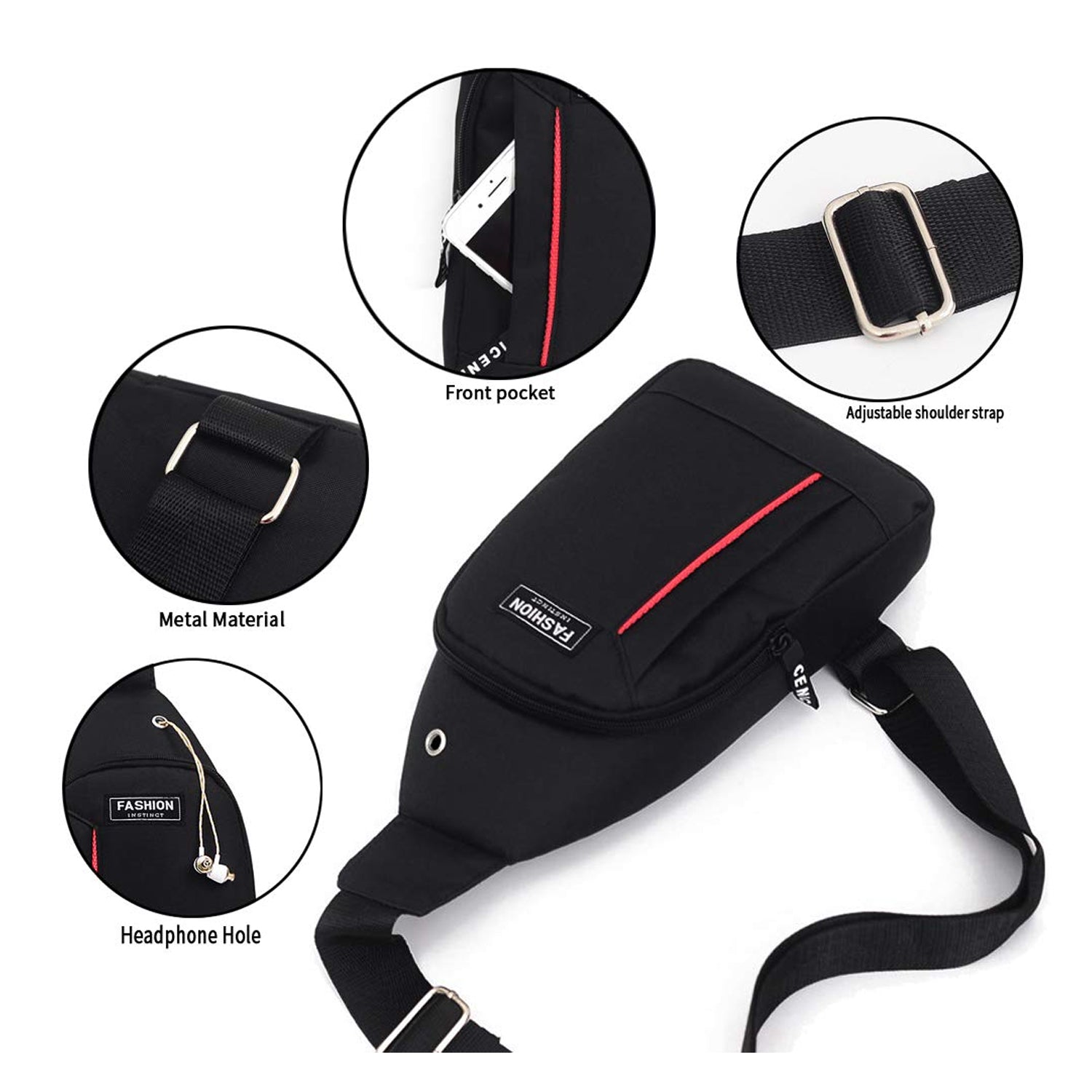 0322 Black Waterproof Anti Theft Crossbody fanny pack waist bag PU Leather Shoulder Bags Chest Men Casual fashion USB Charging earphone hook Sling Travel Messengers Bag DeoDap 0322 Black Waterproof Anti Theft Crossbody fanny pack waist bag PU Leather Shoulder Bags Chest Men Casual fashion USB Charging earphone hook Sling Travel Messengers Bag DeoDap